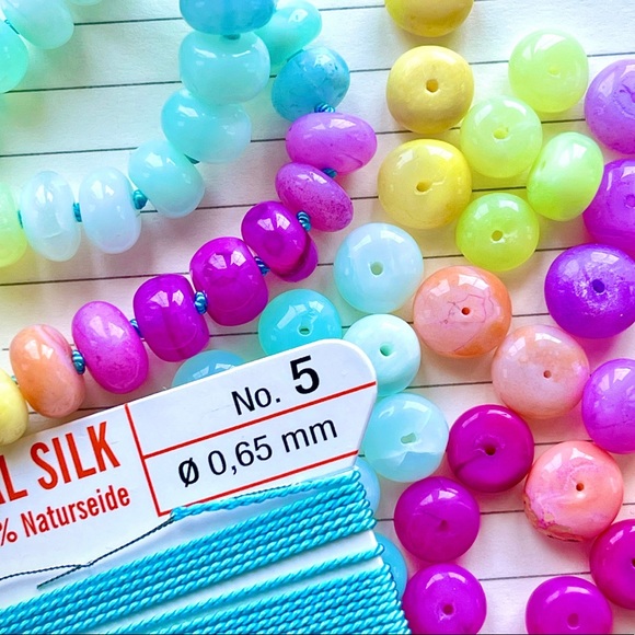 🥳Host-pick🥳:Multi turquoise- orange green- 14kt sailor clasps-22” necklace - Picture 3 of 3